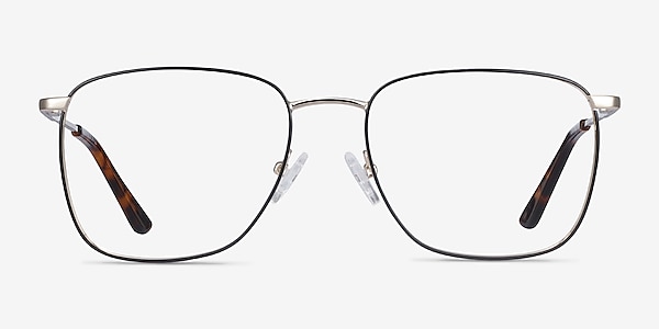 Reason Black Gold Metal Eyeglass Frames