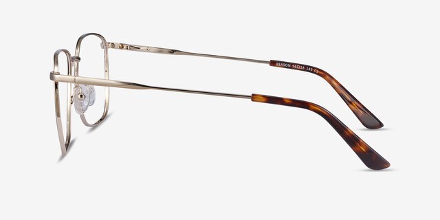 Reason Black Gold MétalMontures de lunettes de vue d'EyeBuyDirect, Vue de Côté