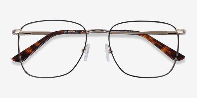 Reason Black Gold MétalMontures de lunettes de vue d'EyeBuyDirect, Vue Rapprochée