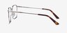 Reason Black Silver MetalEyeglass Frames from EyeBuyDirect, Side View