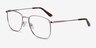 Reason Or rose MétalMontures de lunettes de vue d'EyeBuyDirect, Vue d'Angle