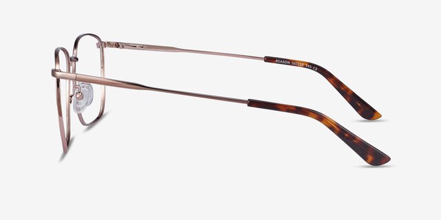 Reason Or rose MétalMontures de lunettes de vue d'EyeBuyDirect, Vue de Côté