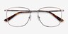 Reason Or rose MétalMontures de lunettes de vue d'EyeBuyDirect, Vue Rapprochée