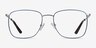 Reason Navy MetalEyeglass Frames from EyeBuyDirect, Front View