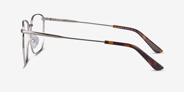 Reason Navy MetalEyeglass Frames from EyeBuyDirect, Side View