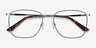 Reason Navy MetalEyeglass Frames from EyeBuyDirect, Closed View