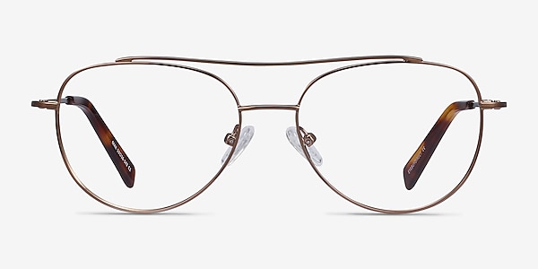 Max Brown Metal Eyeglass Frames