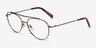 Max Brown MetalEyeglass Frames from EyeBuyDirect, Angle View