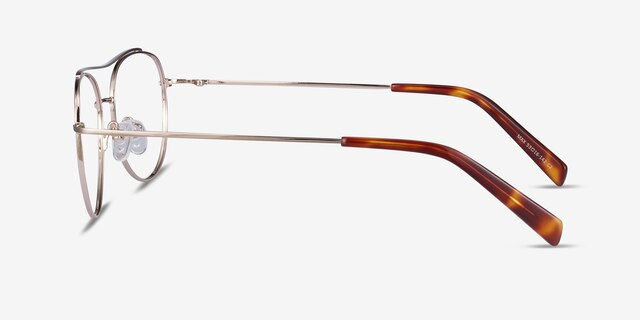 Max Gold MetalEyeglass Frames from EyeBuyDirect, Side View