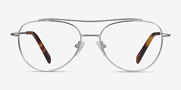 Max Silver Metal Eyeglass Frames