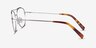 Max Silver MetalEyeglass Frames from EyeBuyDirect, Side View