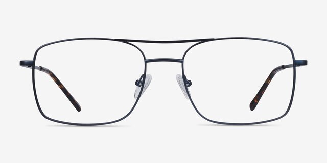 Daymo Navy MetalEyeglass Frames from EyeBuyDirect, Front View