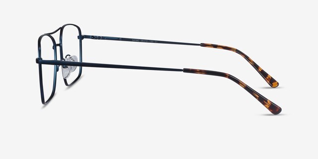Daymo Navy MetalEyeglass Frames from EyeBuyDirect, Side View