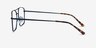 Daymo Navy MetalEyeglass Frames from EyeBuyDirect, Side View