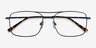 Daymo Navy MetalEyeglass Frames from EyeBuyDirect, Closed View