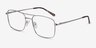 Daymo Silver MetalEyeglass Frames from EyeBuyDirect, Angle View