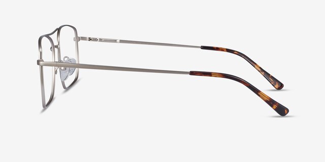 Daymo Silver MetalEyeglass Frames from EyeBuyDirect, Side View