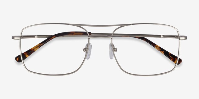 Daymo Silver MetalEyeglass Frames from EyeBuyDirect, Closed View