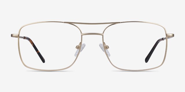 Daymo Gold MetalEyeglass Frames from EyeBuyDirect, Front View