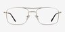 Daymo Gold MetalEyeglass Frames from EyeBuyDirect, Front View