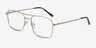 Daymo Gold MetalEyeglass Frames from EyeBuyDirect, Angle View