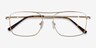 Daymo Gold MetalEyeglass Frames from EyeBuyDirect, Closed View