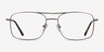 Daymo Brown MetalEyeglass Frames from EyeBuyDirect, Front View