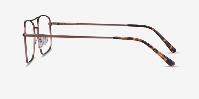 Daymo Brown MetalEyeglass Frames from EyeBuyDirect, Side View