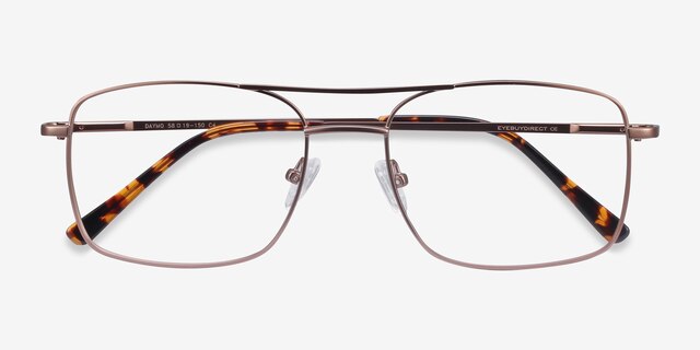 Daymo Brown MetalEyeglass Frames from EyeBuyDirect, Closed View