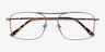 Daymo Brown MetalEyeglass Frames from EyeBuyDirect, Closed View