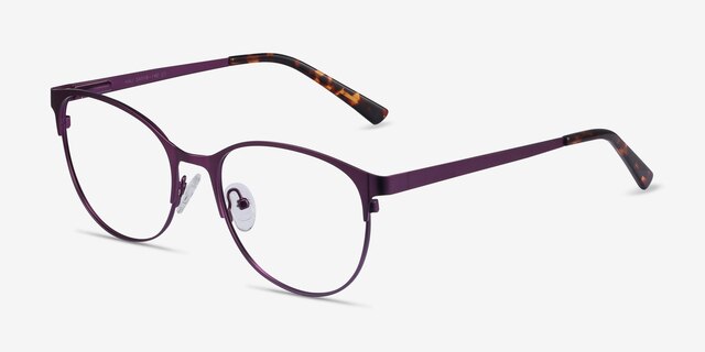 Kali Violet MétalMontures de lunettes de vue d'EyeBuyDirect, Vue d'Angle
