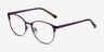Kali Violet MétalMontures de lunettes de vue d'EyeBuyDirect, Vue d'Angle