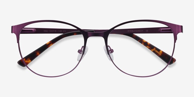 Kali Violet MétalMontures de lunettes de vue d'EyeBuyDirect, Vue Rapprochée