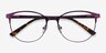 Kali Violet MétalMontures de lunettes de vue d'EyeBuyDirect, Vue Rapprochée