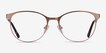 Kali Rose Gold MetalEyeglass Frames from EyeBuyDirect, Front View