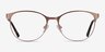 Kali Or rose MétalMontures de lunettes de vue d'EyeBuyDirect, Vue de Face