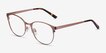 Kali Rose Gold MetalEyeglass Frames from EyeBuyDirect, Angle View