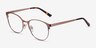 Kali Or rose MétalMontures de lunettes de vue d'EyeBuyDirect, Vue d'Angle
