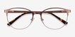 Kali Rose Gold MetalEyeglass Frames from EyeBuyDirect, Closed View