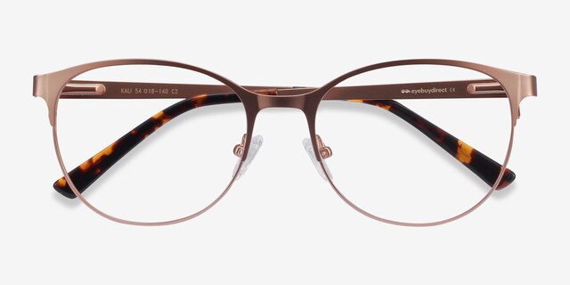 Kali Or rose MétalMontures de lunettes de vue d'EyeBuyDirect, Vue Rapprochée