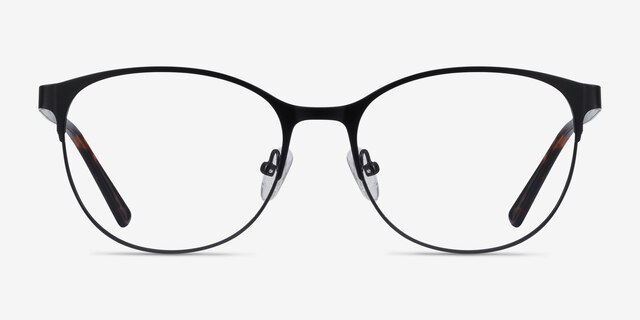 Kali Black MetalEyeglass Frames from EyeBuyDirect, Front View