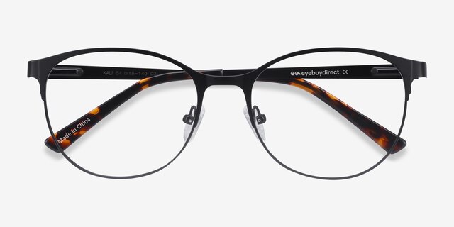 Kali Black MetalEyeglass Frames from EyeBuyDirect, Closed View