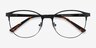 Kali Black MetalEyeglass Frames from EyeBuyDirect, Closed View