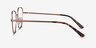 Clotilde Rose Gold MetalEyeglass Frames from EyeBuyDirect, Side View