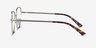 Clotilde Silver MetalEyeglass Frames from EyeBuyDirect, Side View