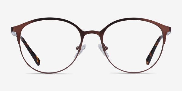 Emma Brun Métal Montures de lunettes de vue