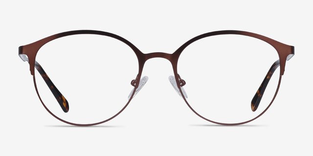 Emma Brun MétalMontures de lunettes de vue d'EyeBuyDirect, Vue de Face