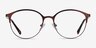 Emma Brun MétalMontures de lunettes de vue d'EyeBuyDirect, Vue de Face