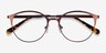 Emma Brun MétalMontures de lunettes de vue d'EyeBuyDirect, Vue Rapprochée