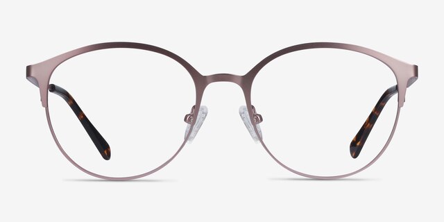 Emma Pink MetalEyeglass Frames from EyeBuyDirect, Front View